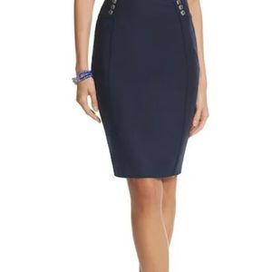 Navy Sailor White House Black Market Skirt size 0